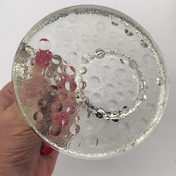 (2) VTG Svend Jensen Danish Bubble Glass Votive Candle Holders - Picture 5 of 8